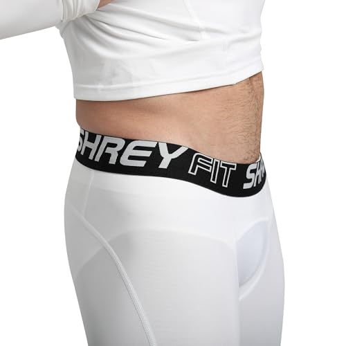 Shrey Apparels Compression Short Tights (XL, White) - Image 2