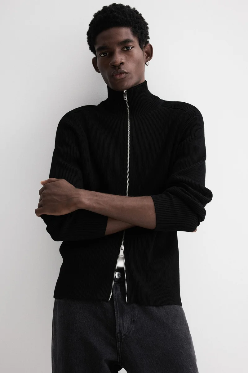 H&M Slim Fit Zip-through cardigan