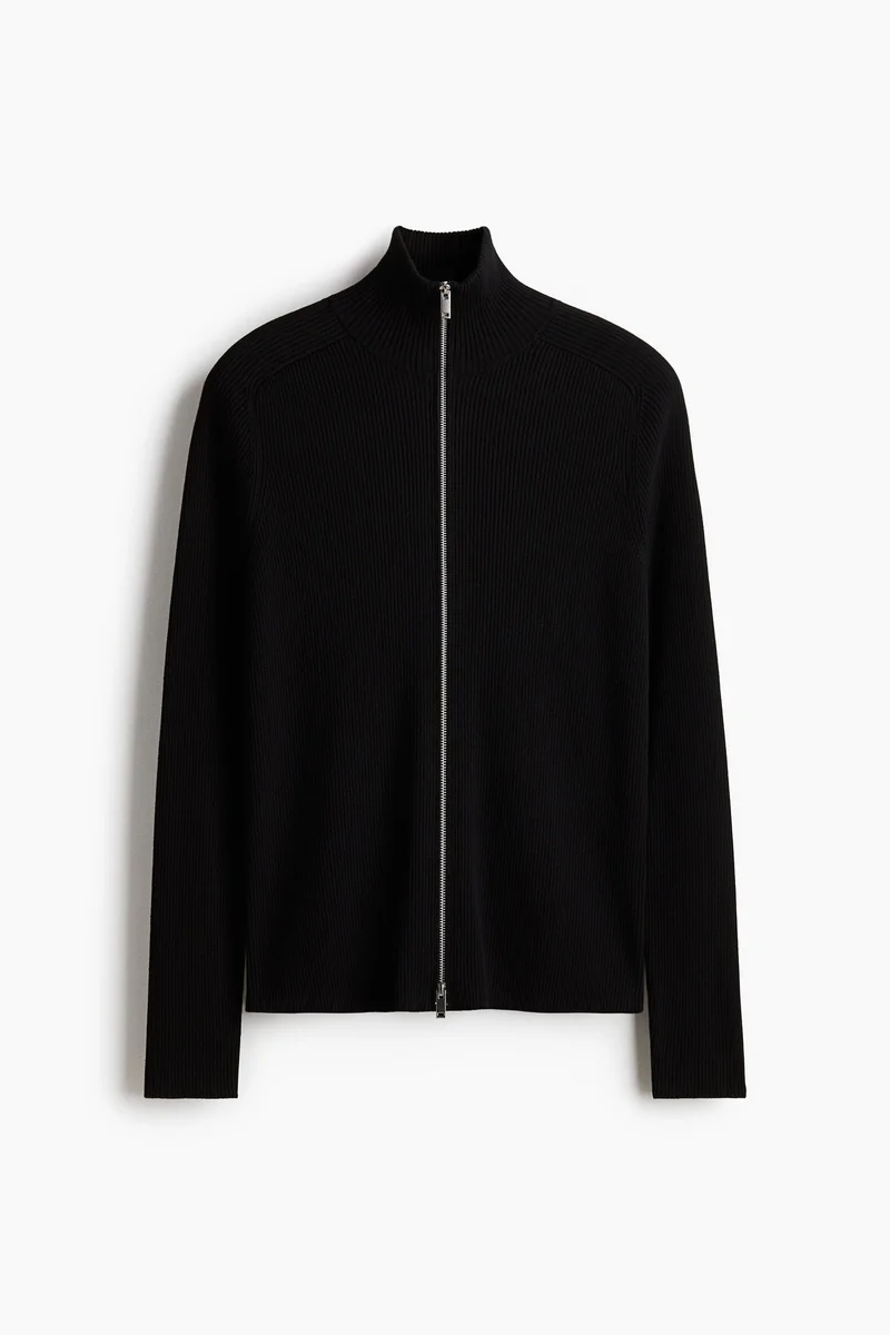 H&M  Slim Fit Zip-through cardigan for Men | Best Price UAE