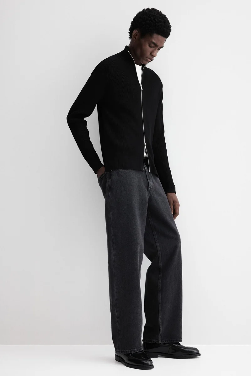 H&M  Slim Fit Zip-through cardigan for Men | Best Price UAE