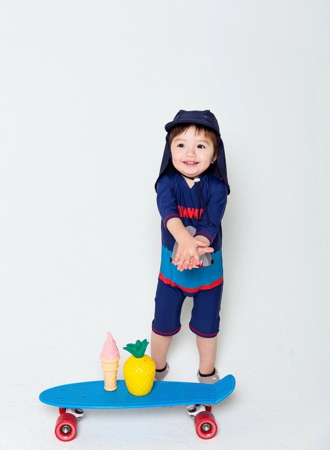 VAENAIT BABY Little Boys Swimsuit Rashguard Swimwear Jaws King Baby L - Image 2