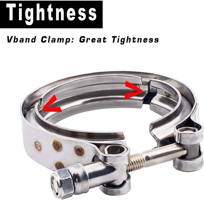 SPELAB 3.0" V-Band Cast Turbo Elbow Downpipe Adapter - 304 Stainless Steel for T3 T4 Turbochargers - Image 4