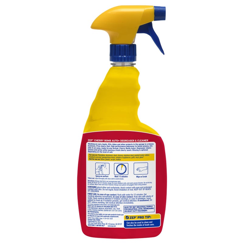 Zep Cherry Bomb Auto+ Degreaser & Cleaner - For Auto, Marine, RV, & Home - 32 oz. - Image 3