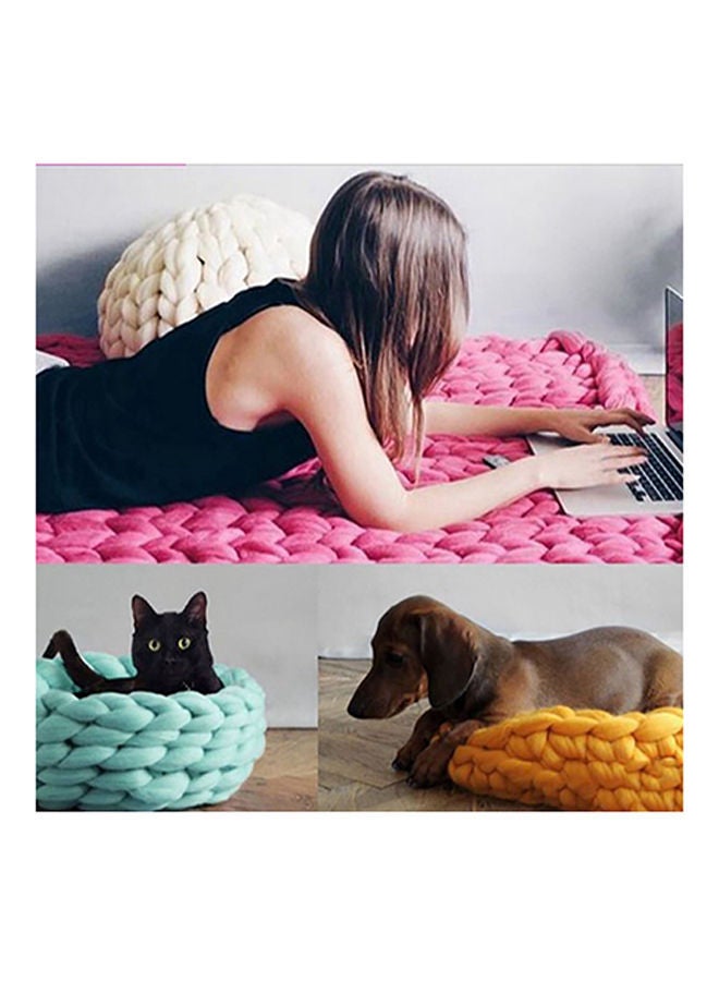 NIBEMINENT Wool Blend Coarse Yarn Brown - Image 2