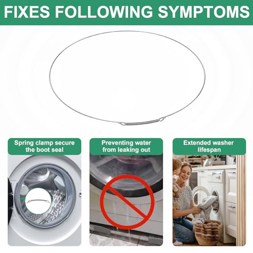 Dinghosen 134527100 Front Load Washing Machine Boot Clamp for Frigidaire Electrolux Washer Boot Steal Retaining Ring 134365400, Door Seal Clamp for AP3844563, 1154939, 134365400, AH1146211, EA1146211, PS1146211 - Image 4