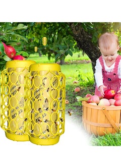 بيوينتي Outdoor Wasp and Yellow Jacket Traps - 2 Pack Bee Catcher Sticky Insect Deterrent for Effective Bug Control and Elimination  - Image 2