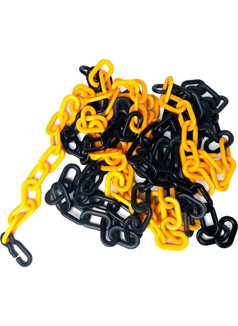 Zeplin - Airship Plastic Chain Yellow/black Traffic Pontoon Barrier Chain 5 Meters - Image 1