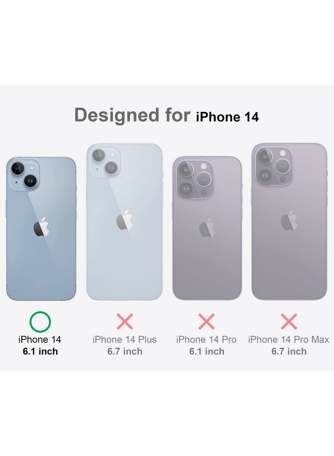 كابيفر جراب KAPAVER المصنوع من البولي كربونات لهاتف iPhone 14 شفاف غير لامع [مضاد لبصمات الأصابع] [مضاد للخدش] غطاء نحيف شفاف غير لامع مقاوم للصدمات مقاس 6.1 بوصة (شفاف غير لامع) - Image 2