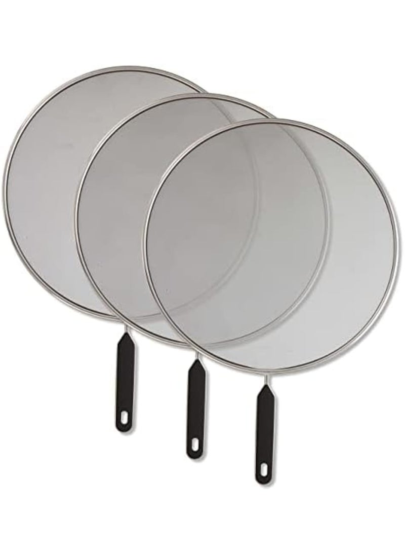 Luckam Splatter Screen for Frying Pan - Grease Guards Mesh Pot Oil Cooking Cover Skillet Lid,Black - Image 1