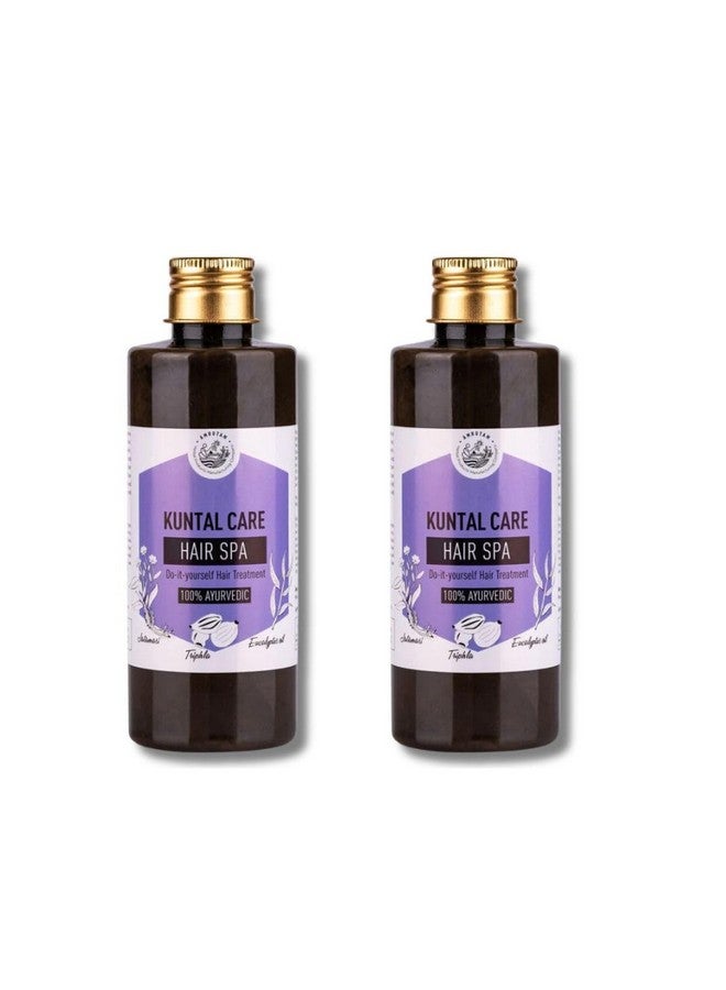 Amrutam Kuntal Care Hair Spa - Diy Hair Treatment With Eucalyptus Oil, Triphala, Balchhad & Bhringraj | Repairs Damaged Hair | Nourishes Dry Frizzy Hair | Reduces Hair Fall & Promotes Growth | Provides Shine, 200Ml (Pack Of 2) - Image 1