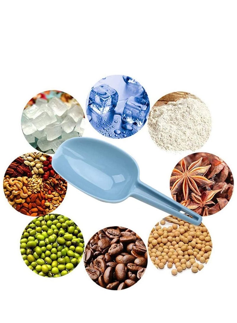 NIBEMINENT Ice Scoop Set of 3 Kitchen Dry Food, Multi-Purpose Plastic Scoops Bar Scooper for Canisters, Flour, Powders, Foods, Candy, Pop Corn, Coffee Beans, and Pet  - Image 3