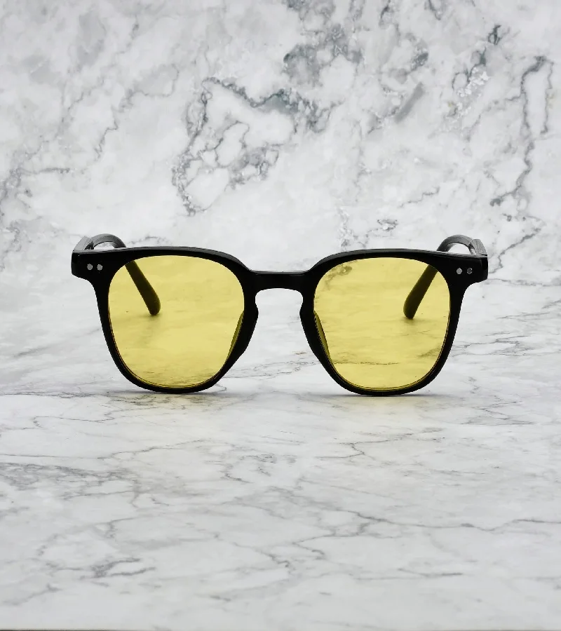Explicit Poets Explicit Poets Unisex ROGER Black - Yellow Stylish Sunglasses, 7EP4