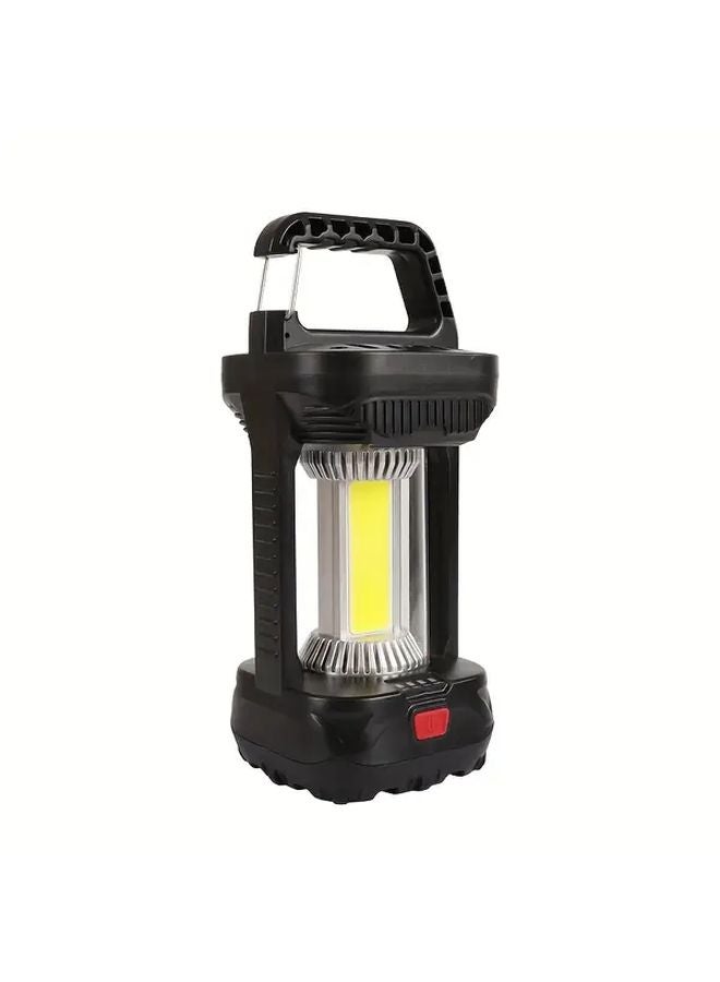 Black Rechargeable LED Portable Lantern 3000mAh Battery Type C Fast Charging for Camping Home Garden - Image 1