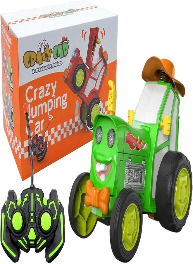 Crazy Jumping Car Toys, Remote Control Car for Kids, Boy Toys Stunt Car with LED Light Music, Rechargeable Rc Car  - Image 1