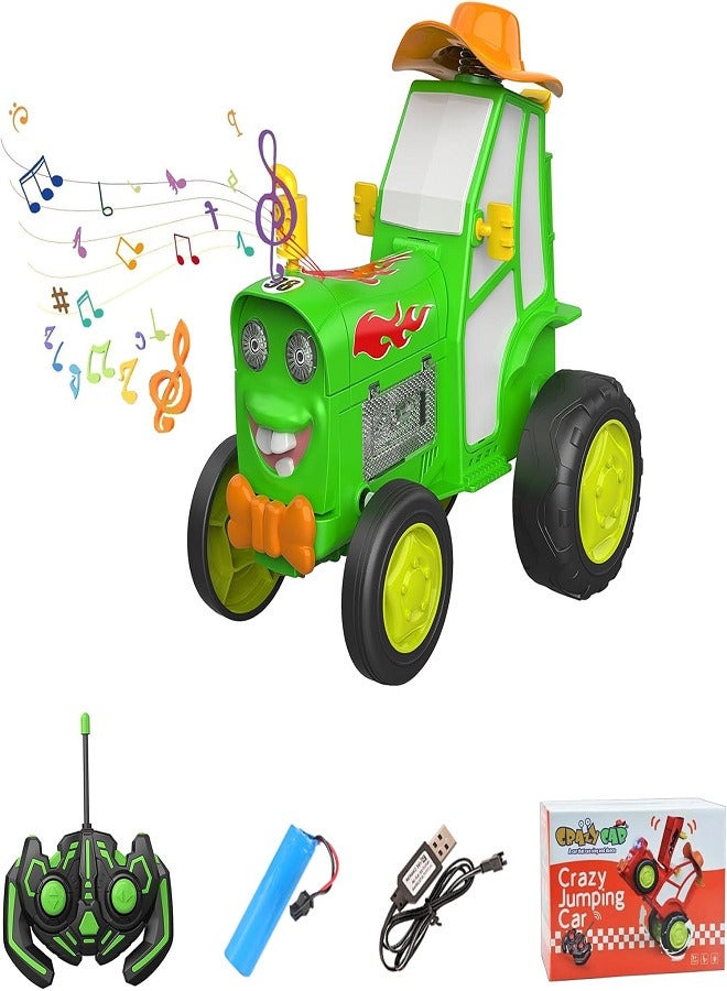 Crazy Jumping Car Toys, Remote Control Car for Kids, Boy Toys Stunt Car with LED Light Music, Rechargeable Rc Car  - Image 3