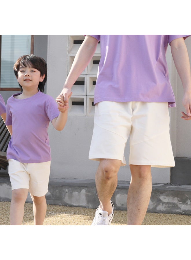 Colorful Kindergarten Class Uniforms T-shirts Group Performance Clothes School Family Activities Summer Pure Cotton Short-sleeved Sports Tops