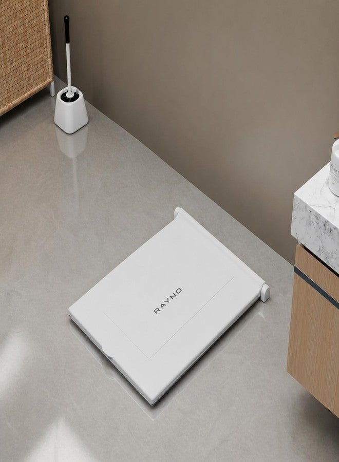 RAYNO Indian Square Toilet Cover 56L x 42W | White 21 Inch Orissa Pan Toilet Seat Cover | PP Commode Seat Cover | Lid for Indian Commodes (White) - Image 1