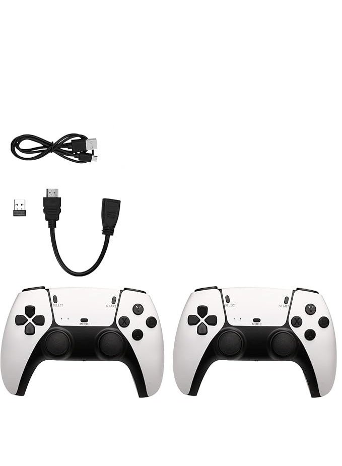Wireless Retro Gaming Console with 4K HD Game Stick – Plug & Play TV Gaming Set for 2 Players – 10 Emulators & 24,000+ Classic Games – 2.4G Wireless - Image 2