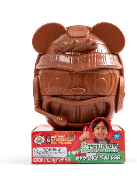 Goliath Ryans World Island Adventures  Mystery Tiki Egg  Discover Ryans Island Adventure  Collectable Ryans World Surprise Toy  for Kids Aged 3 Brown