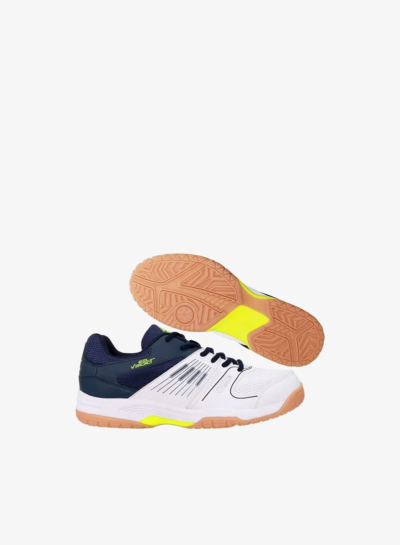 Nivia  Gel Verdict Badminton Shoes for Kids - Breathable Air Mesh & TPU Fusion Upper, DuofoamMidsole, Non-Marking Gum Rubber Outsole (Navy/White), UK07  | Best Price UAE