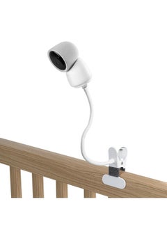 Flexible Twist Mount For Arenti Video Baby Monitor Camera Stand Bracket With 1/4 Threaded Hole Holder And Adjustable 360 Degree Mount For Crib Nursery (Clip Mount)