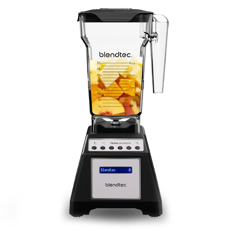 Blendtec خلاط بليندتيك توتال كلاسيك - يشمل وعاء فورسايد (75 أونصة) - خلاط طاولة احترافي بسرعة 10 - خلاط مطبخ عالي القوة مع 6 دورات مسبقة البرمجة - أسود - Image 1