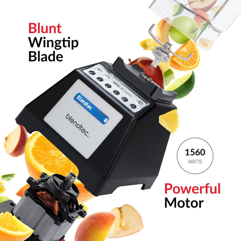 Blendtec خلاط بليندتيك توتال كلاسيك - يشمل وعاء فورسايد (75 أونصة) - خلاط طاولة احترافي بسرعة 10 - خلاط مطبخ عالي القوة مع 6 دورات مسبقة البرمجة - أسود - Image 4