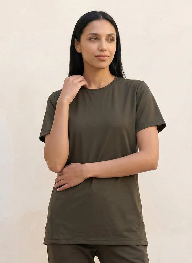 سبلاش اكتف Soft Touch Textured T-shirt