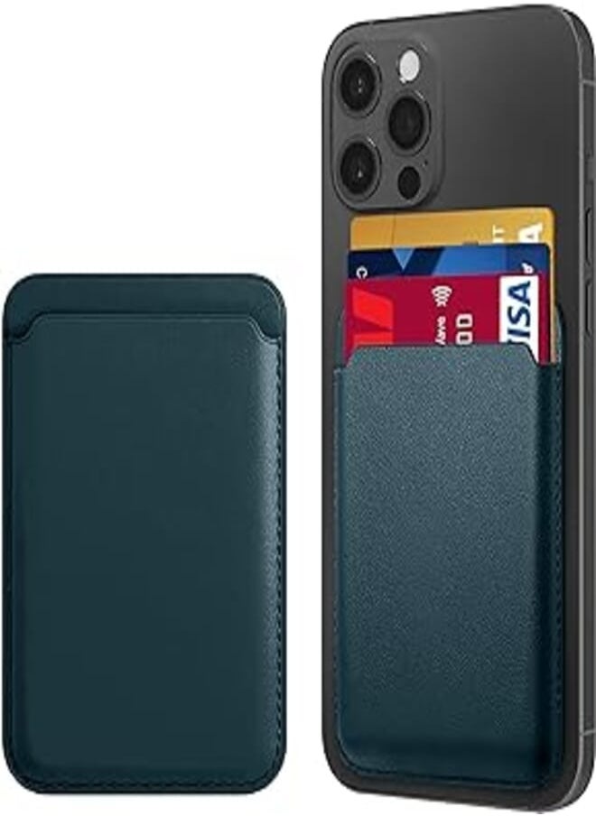 Generic - Mag Safe Wallet | Magsafe Wallet Compatible Apple Wallet & Apple Wallet MagSafe & Apple magsafe Wallet & Magsafe Wallet iPhone 14 Pro Max, Magsafe Wallet iPhone 14 Pro | iPhone Magsafe Wallet | Green - Image 1
