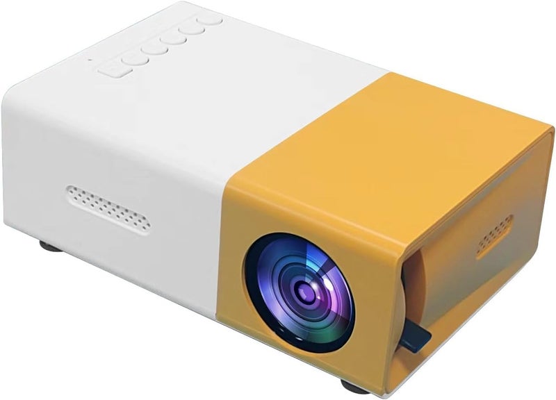 Mini Projector Portable LED Projector 1080P for Home Party Meeting Theater (2020 Upgraded Version), WiFi, 480 x 320, White - Image 1