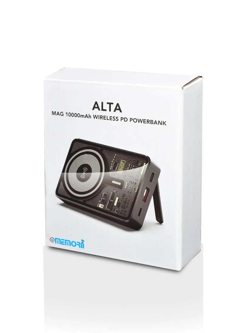 Memorii ALTA - @memorii 10000mAh Magnetic 15W Wireless Powerbank - Black