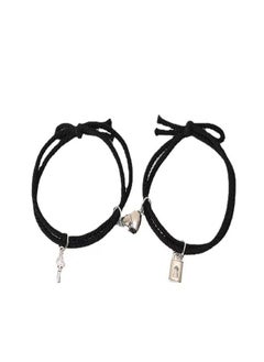 Heart Magnet Couples Bracelets Distance Relationship Rubber Rope Friendship Matching