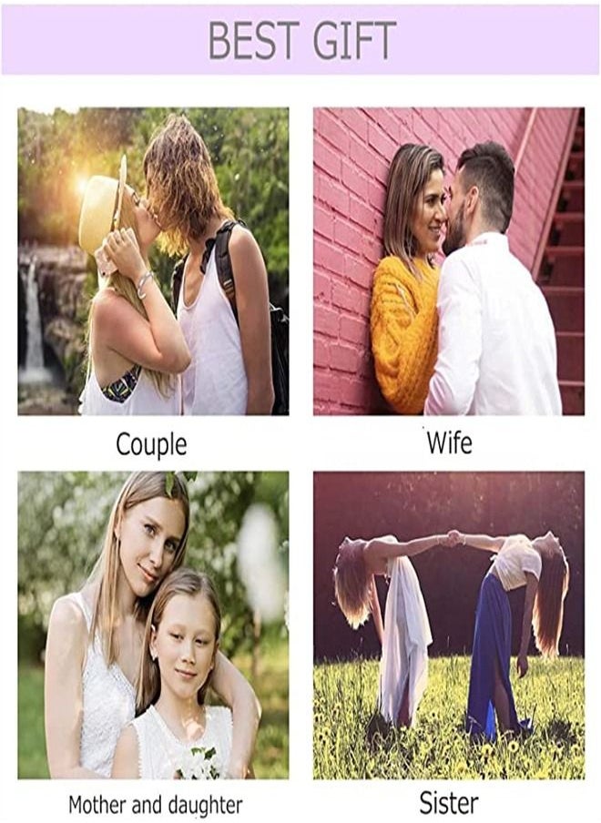 ORiTi - Heart Magnet Couples Bracelets Distance Relationship Rubber Rope Friendship Matching - Image 1