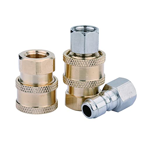 CREEXEON 1/4" Quick Connect Adapter Set for Pressure Washer, 1/4 Quick Release Connectors，2Pairs - Image 5