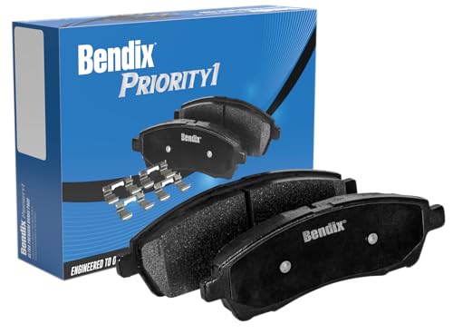 Bendix Priority1 CFC1157 Ceramic Rear Brake Pads for Select Models Hyundai Accent, Elantra, ix35, Tucson, Kia Cadenza, Forte, Forte5, Forte Koup, Rio, Rio5, Sportage - Image 1