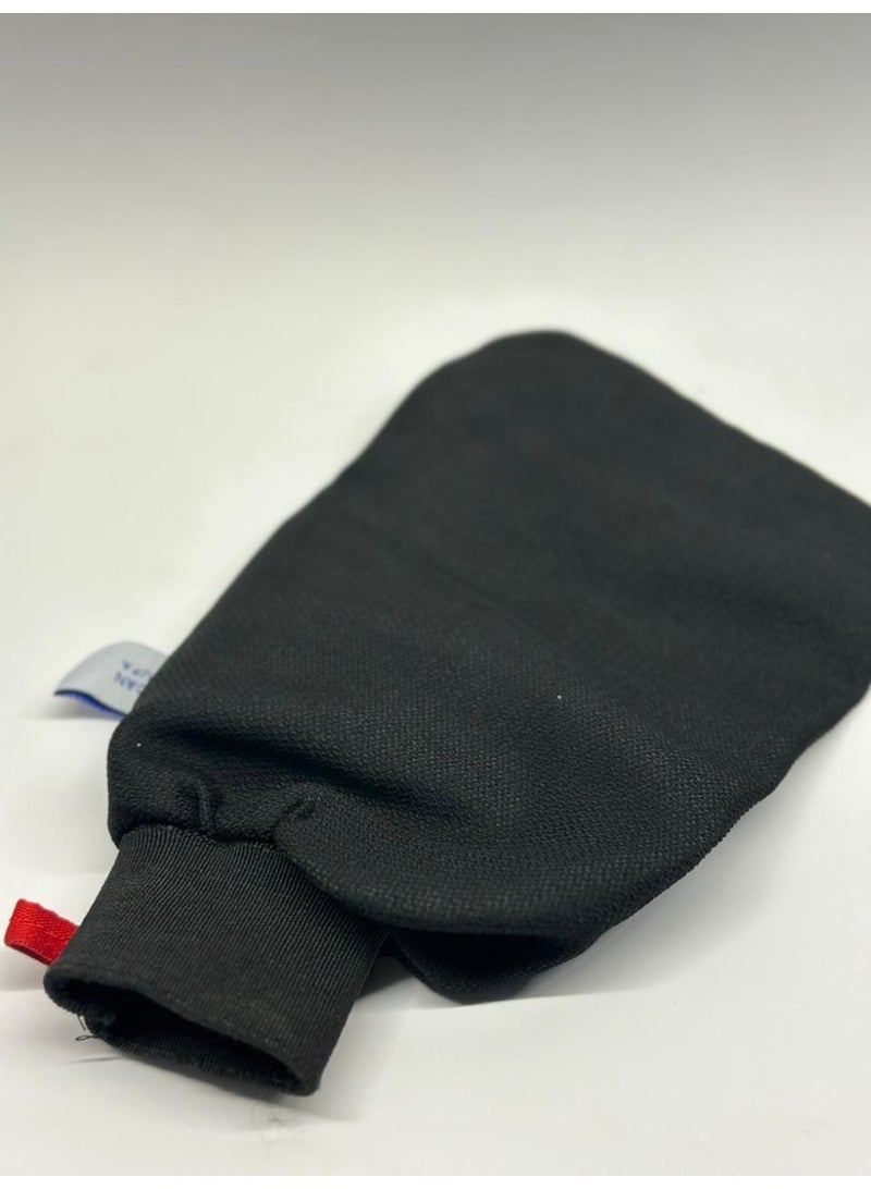 قفاز استحمام خشن من الليفة المغربية 300D لإزالة الجلد الميت وإسفنجة مغربية - Image 1