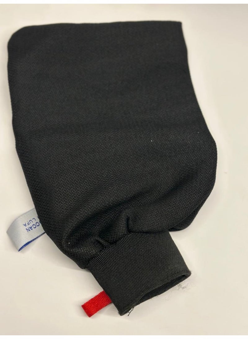 قفاز استحمام خشن من الليفة المغربية 300D لإزالة الجلد الميت وإسفنجة مغربية - Image 3