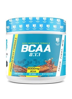 Muscle Rulz Muscle Rulz BCAA+B6-6000mg BCAA - 30 Servings (Clear Cola)  - Image 1