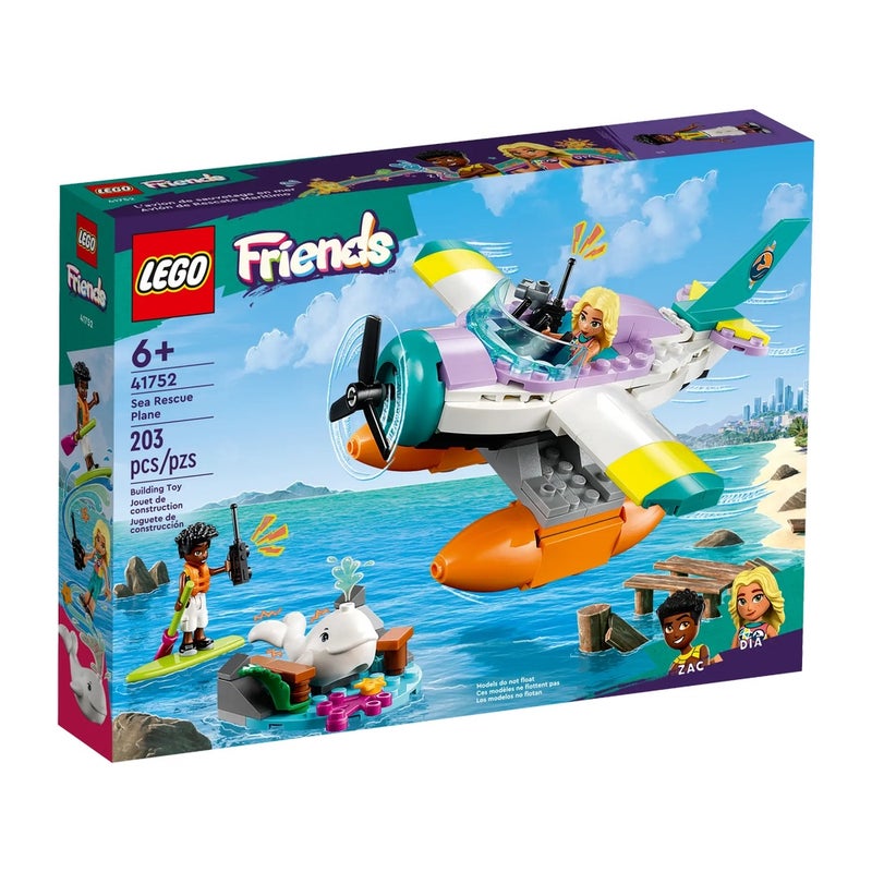 LEGO - Friends Sea Rescue Plane 203 Pieces - 41752 - Image 1