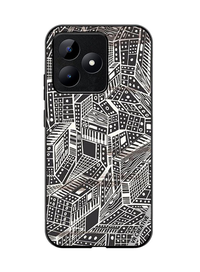 VR CREATIVE Protective Case Cover For Realme C53 Layer Design Multicolour - Image 1