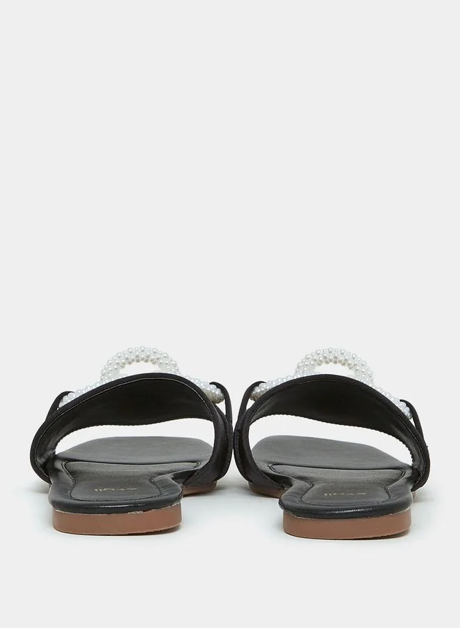 Styli Chunky Link Detail Flat Sandal