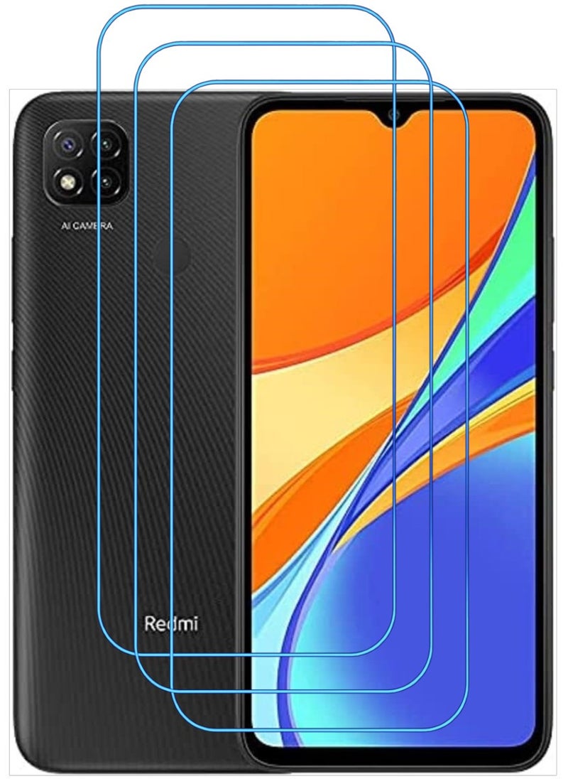 ACLIX 3 Pieces Antistatic ESD Dustproof Premium Quality High Definition Clear Tempered Glass Screen Protector Designed For Xiaomi Redmi 9C - Image 1