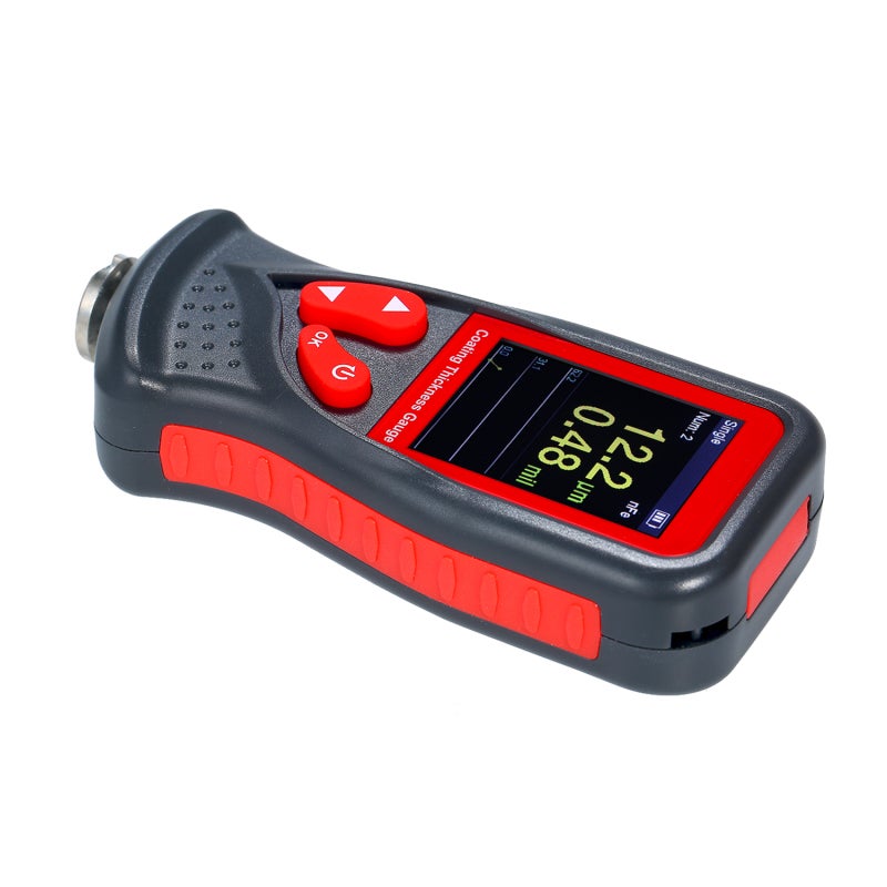 Digital Coating Thickness Gauge: Black & Red, 1.9-Inch Color-Screen HD Display, Dual Measurement Methods - 1500 Groups Data Storage, Dual Calibration Modes for Automobile Paint Detection - Image 3