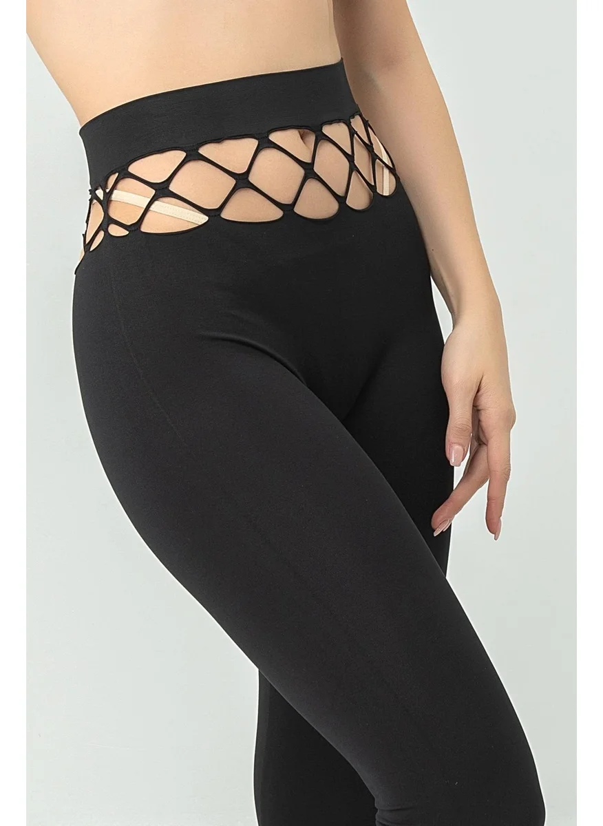 Gigotto Seamless Mesh Detailed Tights