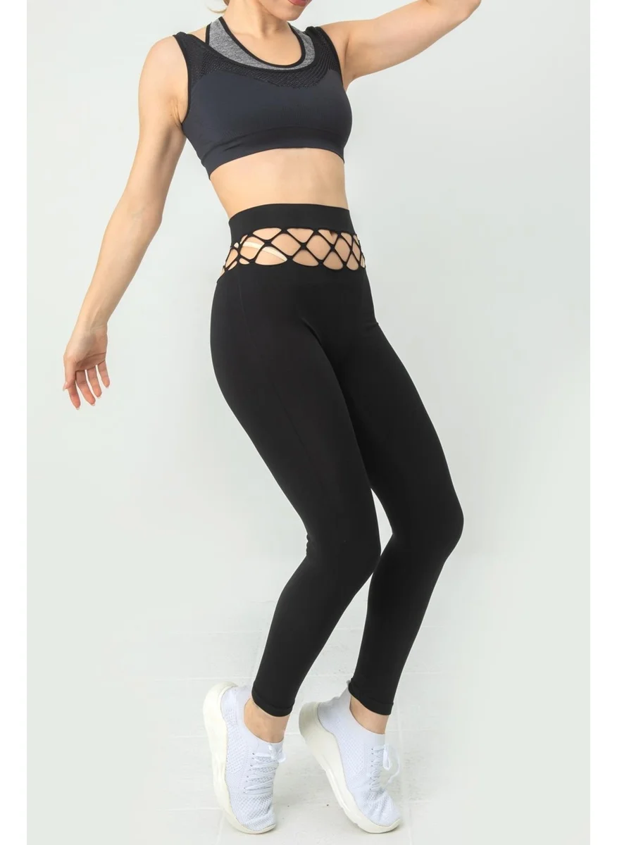 Gigotto Seamless Mesh Detailed Tights
