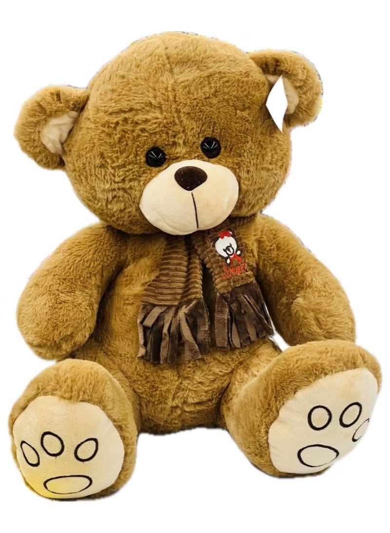 AMOR Teddy Bear Soft Toy – 30cm Plush Cuddly Bear with Scarf | Perfect Valentine’s Day Gift for Girlfriend, Birthday, Anniversary & Special Occasions - Image 1