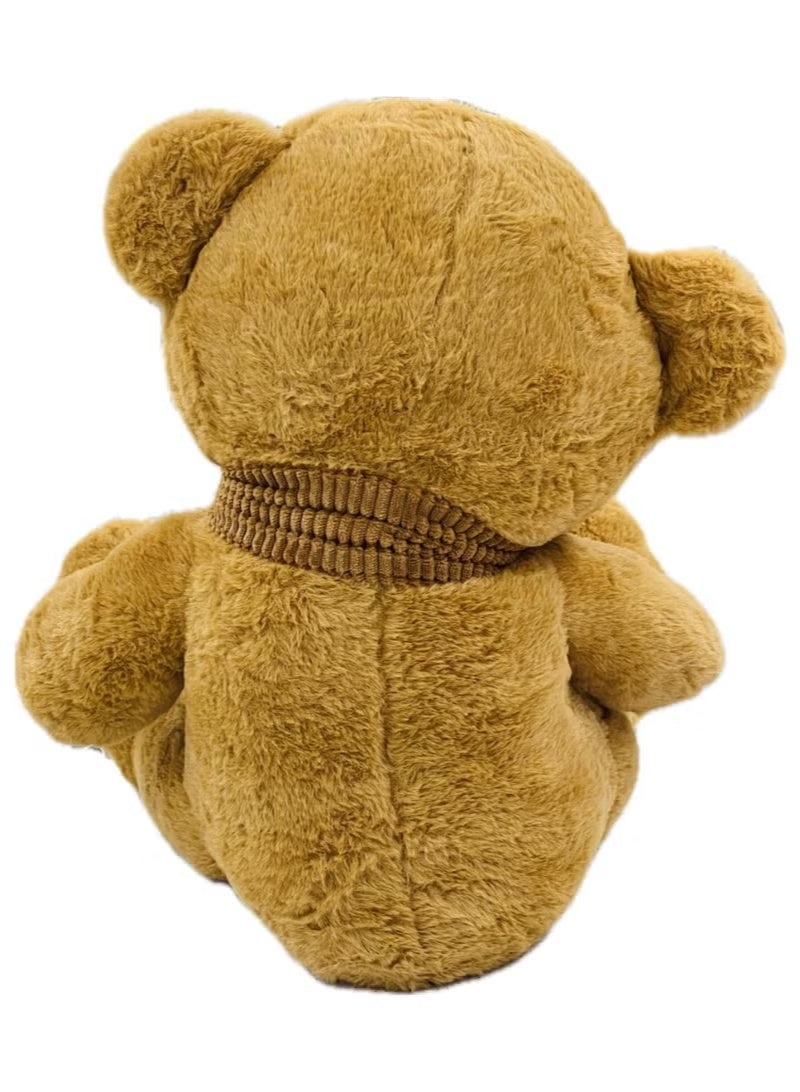 AMOR Teddy Bear Soft Toy – 30cm Plush Cuddly Bear with Scarf | Perfect Valentine’s Day Gift for Girlfriend, Birthday, Anniversary & Special Occasions - Image 4