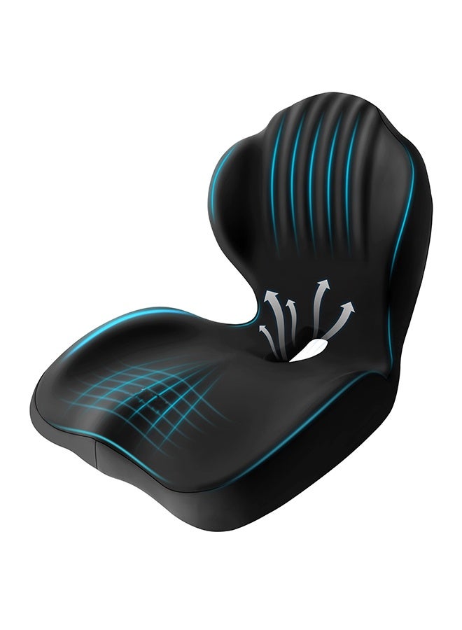 VANGOG Memory Foam Extra Large Seat Cushion for Office Chair Car Airplane Pain Relief Sciatica Hip Coccyx Support Desk Chair Cushion for Long Sitting Daily Use Black - Image 1