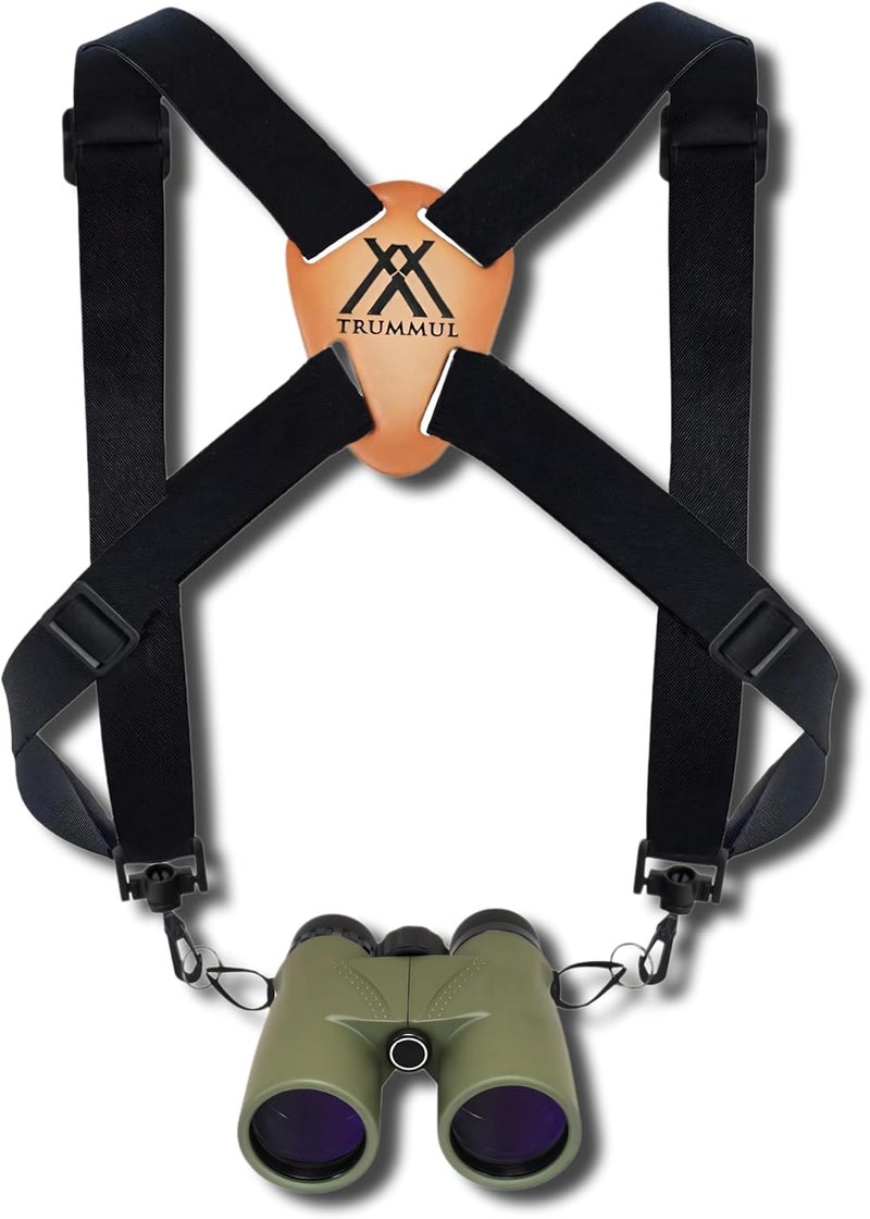 Trummul Binocular Harness Strap Best Chest Harness Strap for Hunters Photographers and Golfers (Black) - Image 1