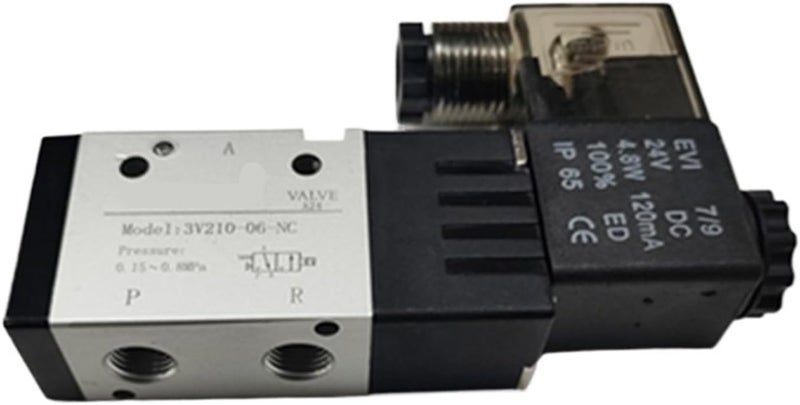 Solenoid Valve 3V120-M5 3V120-06 3V220-06 3V220-08 3V320-08 3V320-10 DC24V AC220V DC12V AC110V(3V120-M5,DC12V) - Image 2